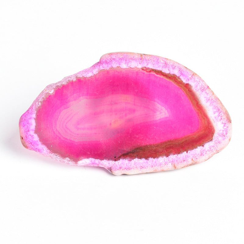 Natural agate raw stone transparent crystal colorful shining night light color changing street stall night market gift luminous toy