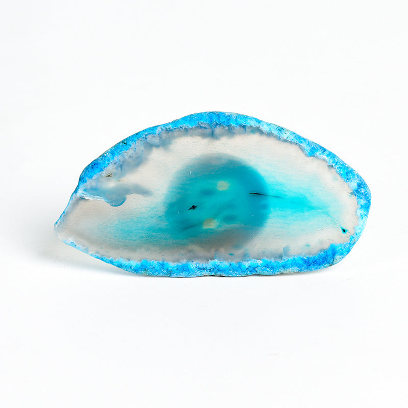 Natural agate raw stone transparent crystal colorful shining night light color changing street stall night market gift luminous toy