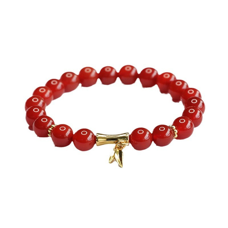 Natural red agate bracelet chalcedony knot high bracelet for women welfare MN4062303