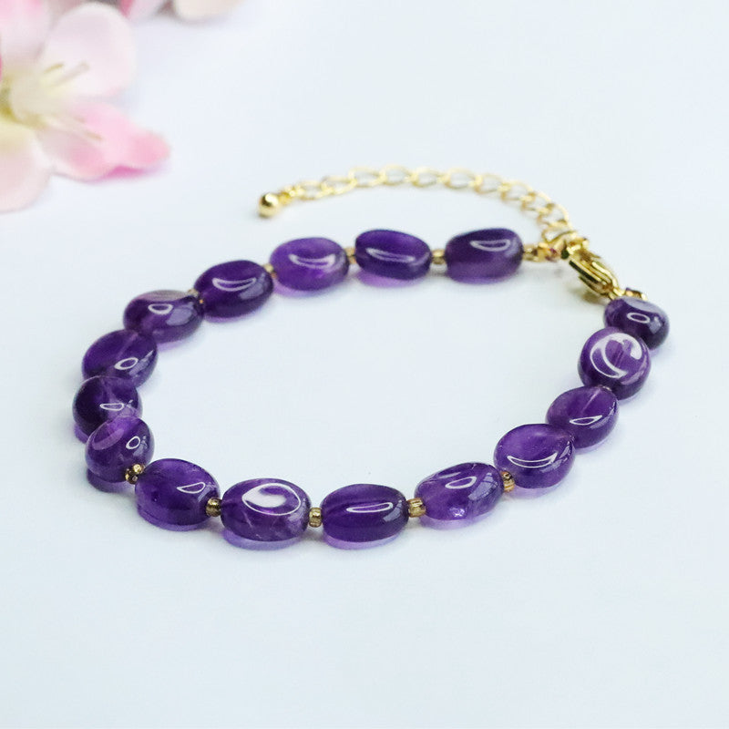 Natural Amethyst Bracelet Conformable Bracelet Crystal Color Treasure CB3051503 