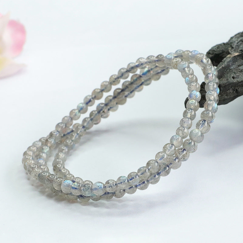 Natural gray moonlight bracelet labradorite blue moonlight multi-circle bracelet CB3021107 