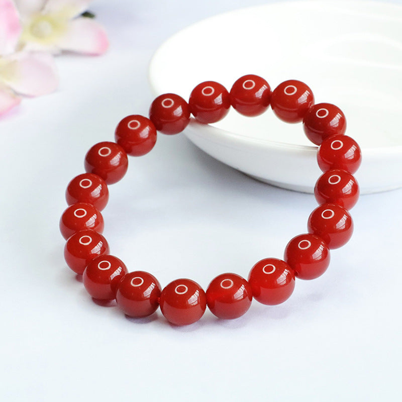 Southern Red Onyx Bracelet Single Circle Bracelet National Trendy Jewelry MN3071301