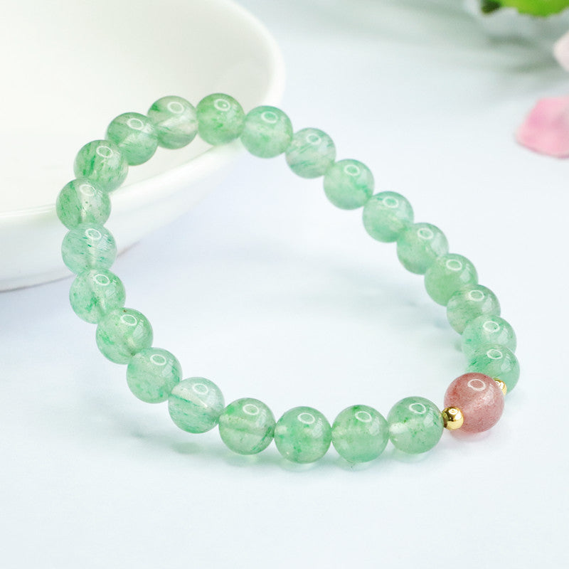 Natural Strawberry Crystal Bracelet Crystal Bracelet Colorful Jewelry Factory Wholesale Live Delivery CB3051508 