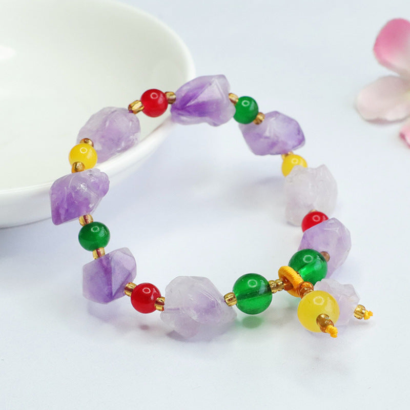 Natural Amethyst Bracelet Nine Purple Lihuo Bracelet Colorful Jewelry CB4033105 