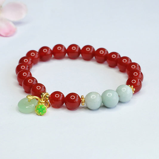 Red Agate Bracelet Jade Jade Bracelet Chalcedony National Trend Jewelry MN4032003