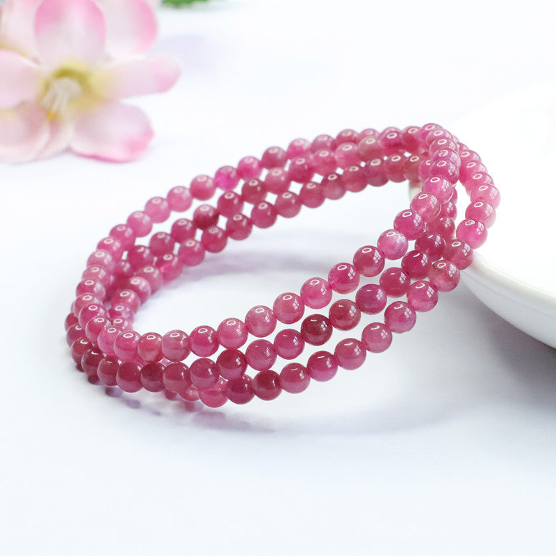 Natural Tourmaline Bracelet Brazilian Red Bracelet Crystal Colorful Jewelry Supply CB2081603 