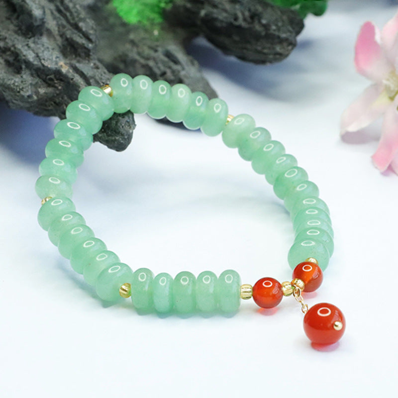 Aventurine abacus bead bracelet agate handle bracelet palace style CB3042605