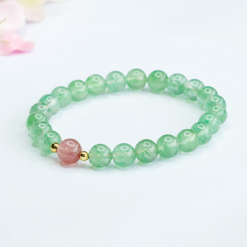 Natural Strawberry Crystal Bracelet Crystal Bracelet Colorful Jewelry Factory Wholesale Live Delivery CB3051508 