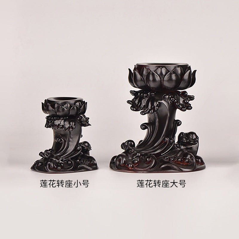 Manufacturer makes solid wood base, resin figure, animal jade trophy base, carved glass crafts ornaments 