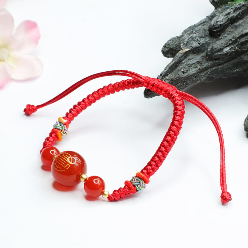 Red agate bracelet chalcedony bracelet bracelet jewelry MN1122557