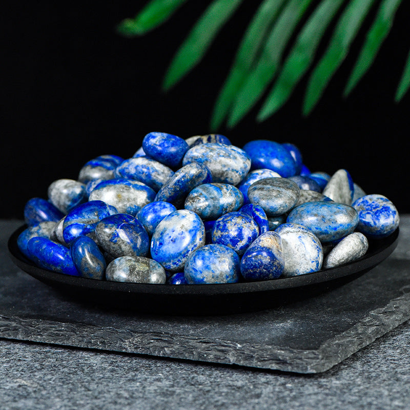 Natural demagnetized stone white crystal tumbled stone powder crystal gravel fish tank stone home decoration ornaments healing stone 