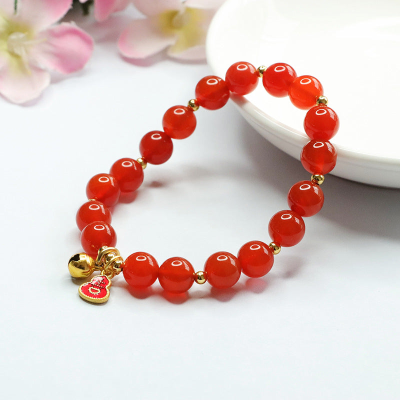 Natural red agate bracelet bell gourd bracelet jewelry accessories MN3020307