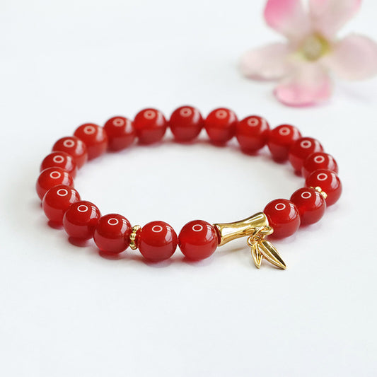 Natural red agate bracelet chalcedony knot high bracelet for women welfare MN4062303