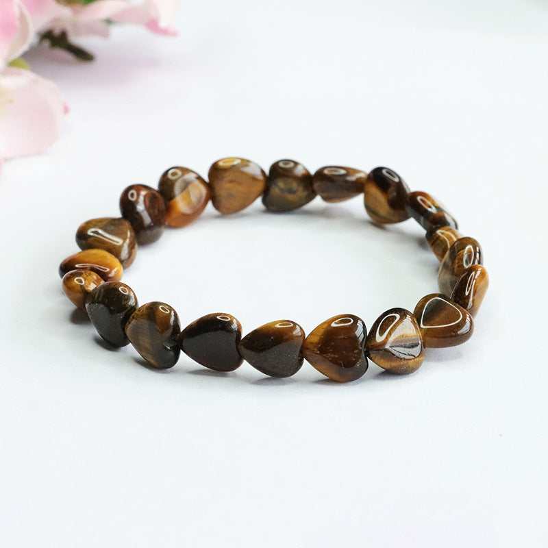 Crystal Love Bracelet Tiger Eye Pink Crystal Moonstone Bracelet CB3092301 