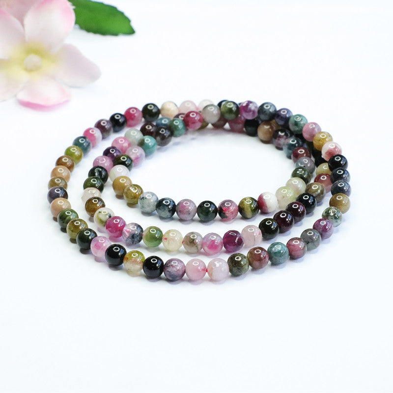 Natural Tourmaline Bracelet Candy Crystal Bracelet Colorful Jewelry CB2080605 