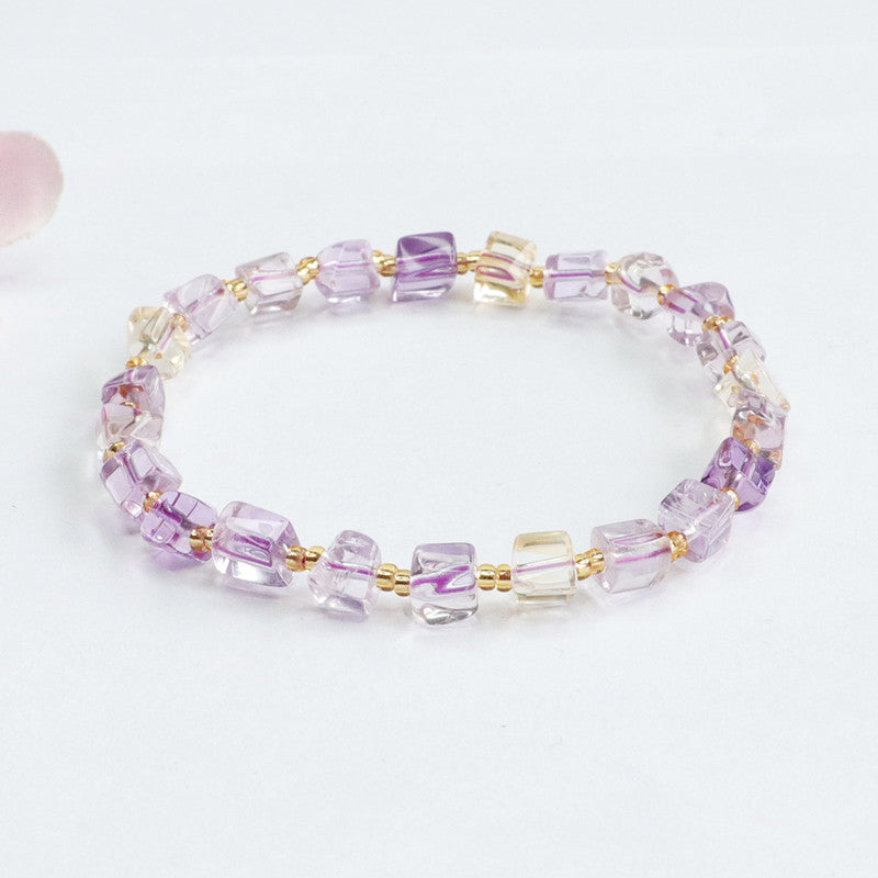 Natural amethyst random bracelet raw stone bracelet jewelry accessories for women CB2042108 