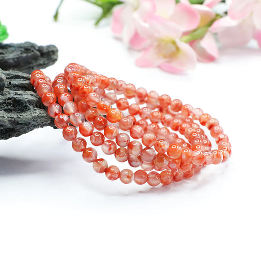 Natural South Red Agate Bracelet Sichuan Material Flame Pattern Bracelet Jewelry MN2082512 