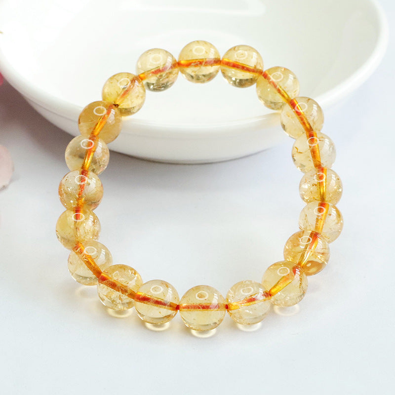 Natural Citrine Bracelet Brazilian Colorful Treasure Bracelet Jewelry CB2092616 