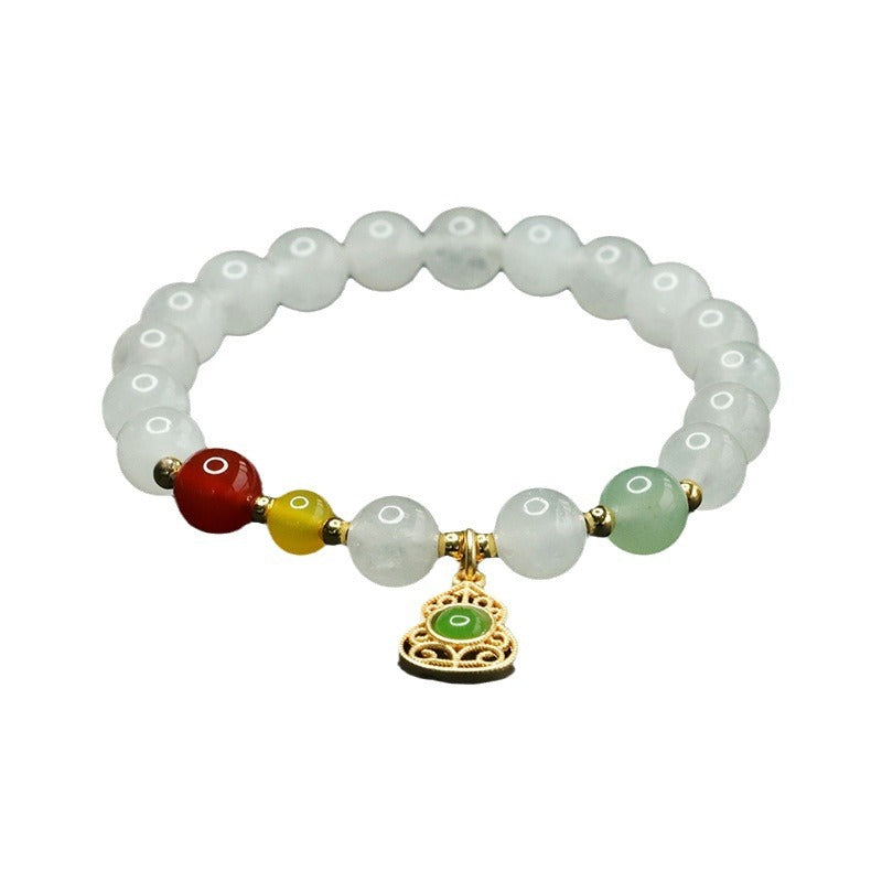 Gold silk jade white jade bracelet aventurine agate multi-treasure bracelet for women CB4010207