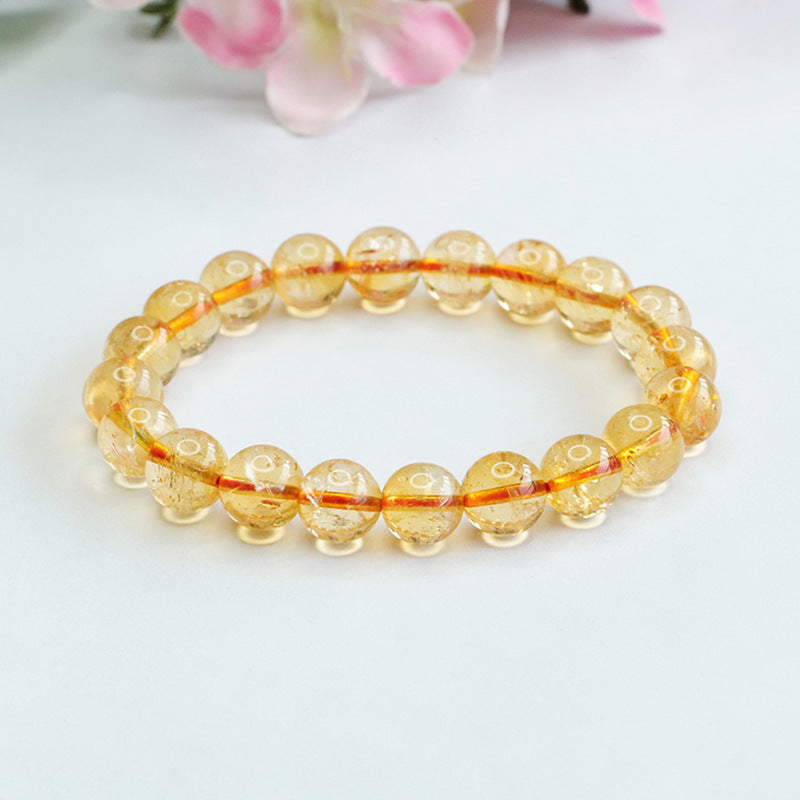 Natural Citrine Bracelet Brazilian Colorful Treasure Bracelet Jewelry CB2092616 