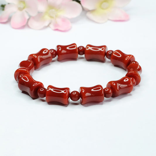 Red Agate Bracelet South Red Passepartout Bracelet Colorful Treasure MN3032906 