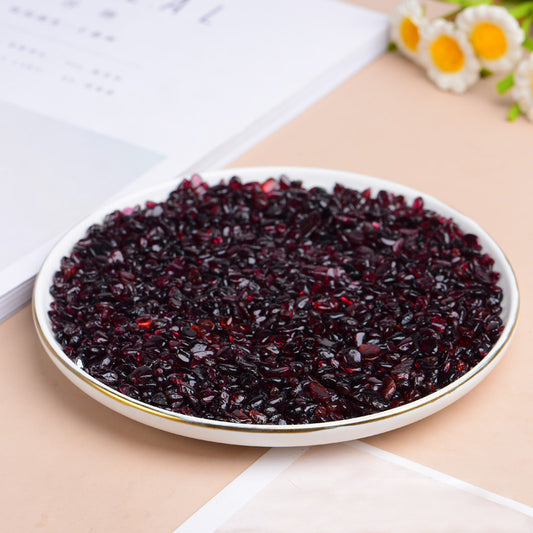 Natural garnet crystal gravel fish tank stone degaussed crystal gravel 