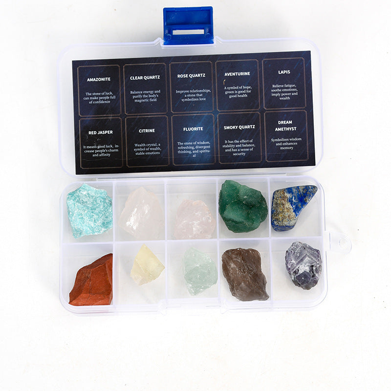 Natural crystal raw stone ore specimen ornaments mineral crystal blind box children's gift popular science children's collection of strange stones 