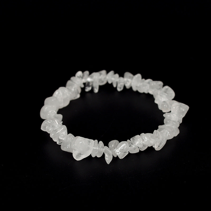 New hot-selling natural crystal mixed irregular gravel bracelet for women handmade rose quartz bracelet 