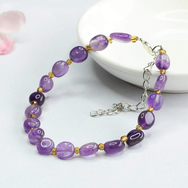 Natural Amethyst Bracelet Nine Purple Lihuo Bracelet Colorful Treasure CB4033002 