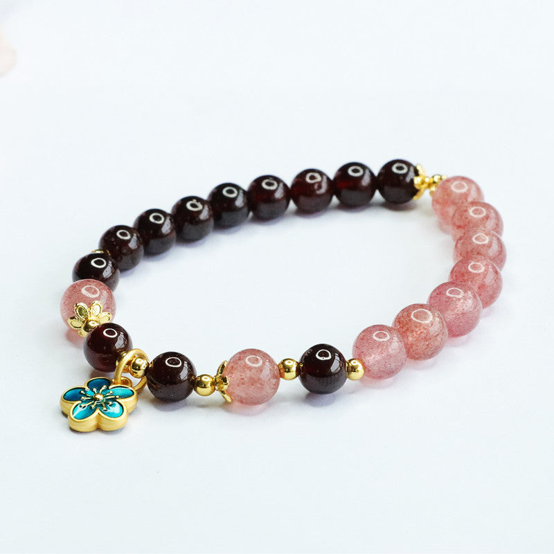 Natural garnet bracelet strawberry crystal bracelet colorful treasure factory wholesale live broadcast CB3051510 