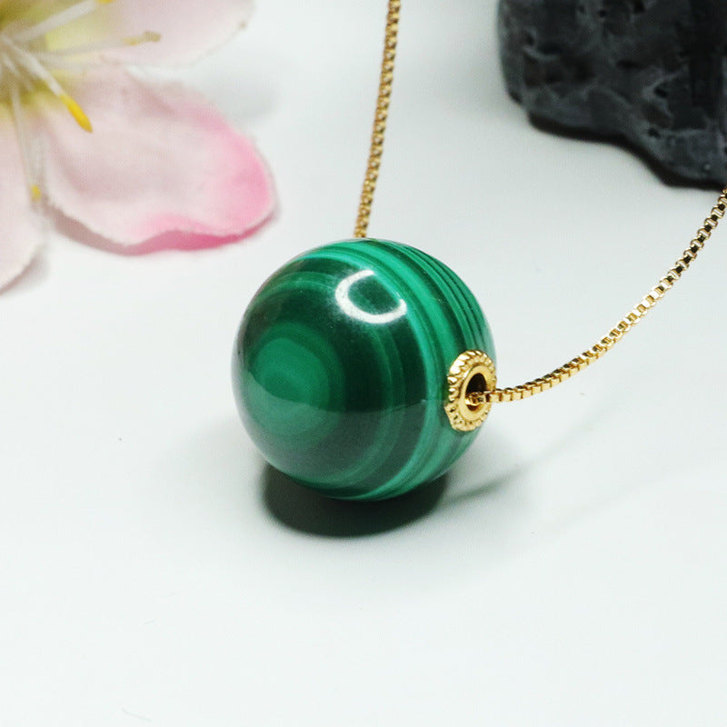 Malachite bead pendant colorful crystal jewelry jewelry CB2112709 