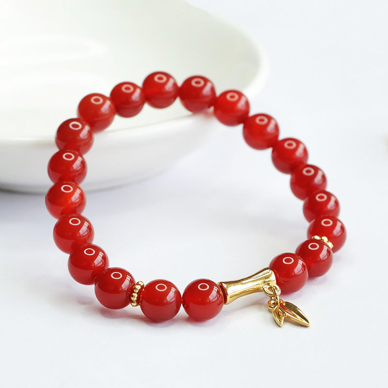 Natural red agate bracelet chalcedony knot high bracelet for women welfare MN4062303