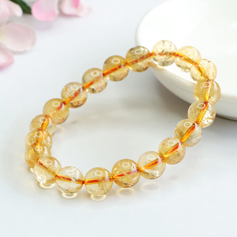 Natural Citrine Bracelet Brazilian Colorful Treasure Bracelet Jewelry CB2092616 