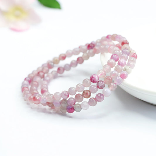 Natural rubellite bracelet crystal bracelet colorful treasure hand jewelry CB2080606 