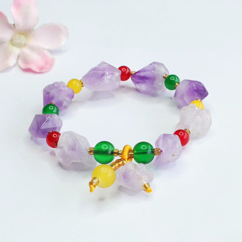 Natural Amethyst Bracelet Nine Purple Lihuo Bracelet Colorful Jewelry CB4033105 