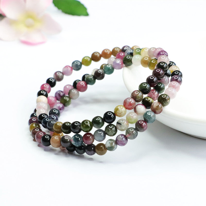 Natural Tourmaline Bracelet Candy Crystal Bracelet Colorful Jewelry CB2080605 