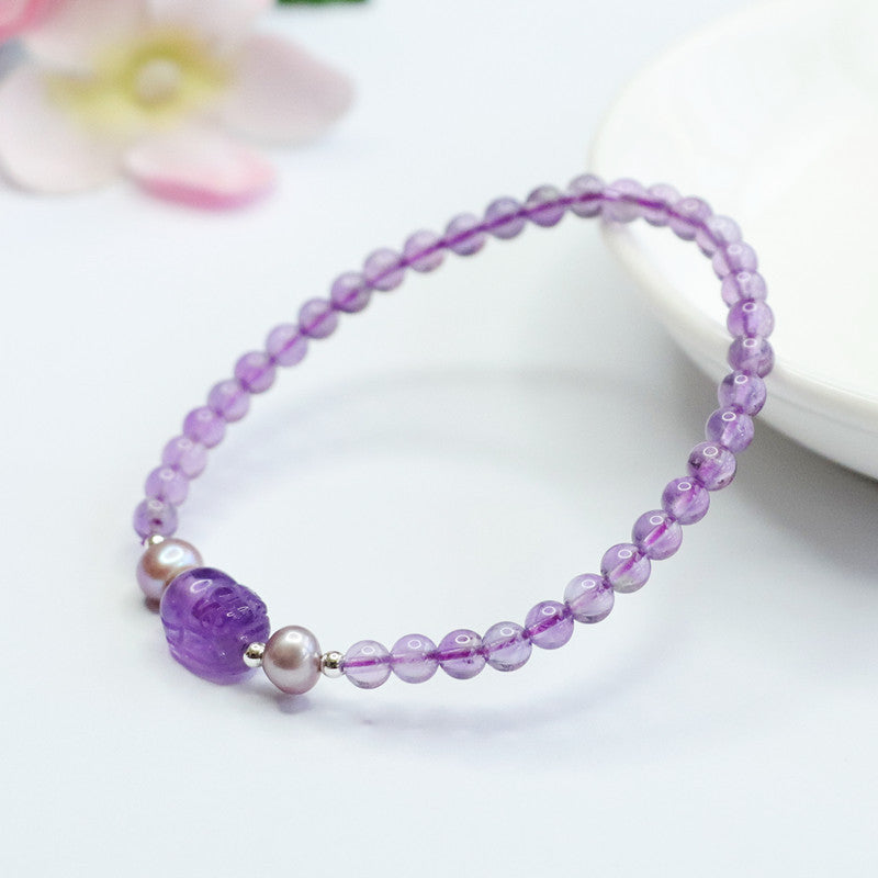 Natural Amethyst Bracelet Pixiu Bracelet Colorful Treasure Hand Jewelry CB2080610 