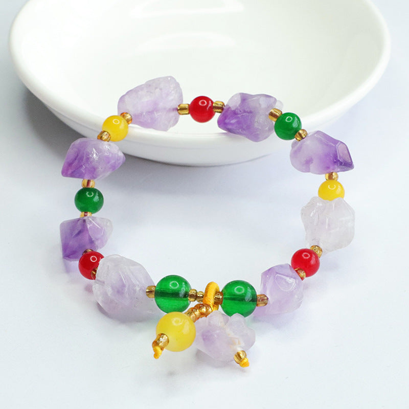 Natural Amethyst Bracelet Nine Purple Lihuo Bracelet Colorful Jewelry CB4033105 