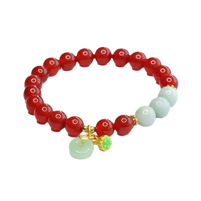 Red Agate Bracelet Jade Jade Bracelet Chalcedony National Trend Jewelry MN4032003