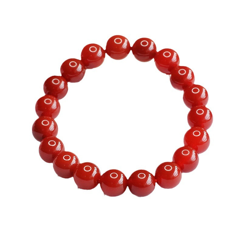 Southern Red Onyx Bracelet Single Circle Bracelet National Trendy Jewelry MN3071301