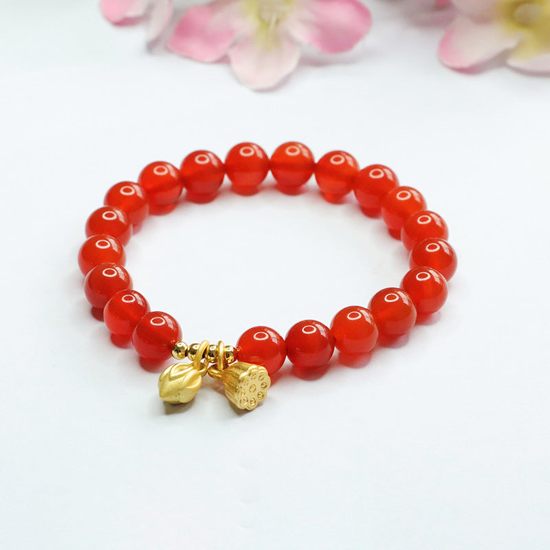 Natural red agate bracelet Two Worlds Happy Bracelet Women's Jewelry Accessories MN3020306