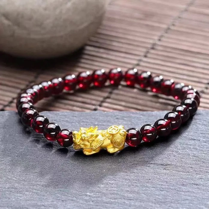 Garnet Bracelet Pixiu Women Stone Crystal Jewelry Bracelet Fashion Popular Jewelry Women CB2120117 