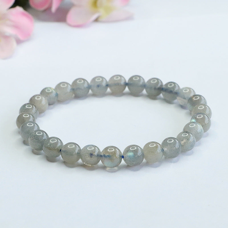 Natural Gray Moonlight Bracelet Labradorite Blue Moonlight Bracelet CB3021106 