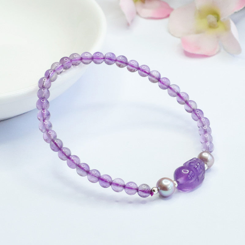 Natural Amethyst Bracelet Pixiu Bracelet Colorful Treasure Hand Jewelry CB2080610 