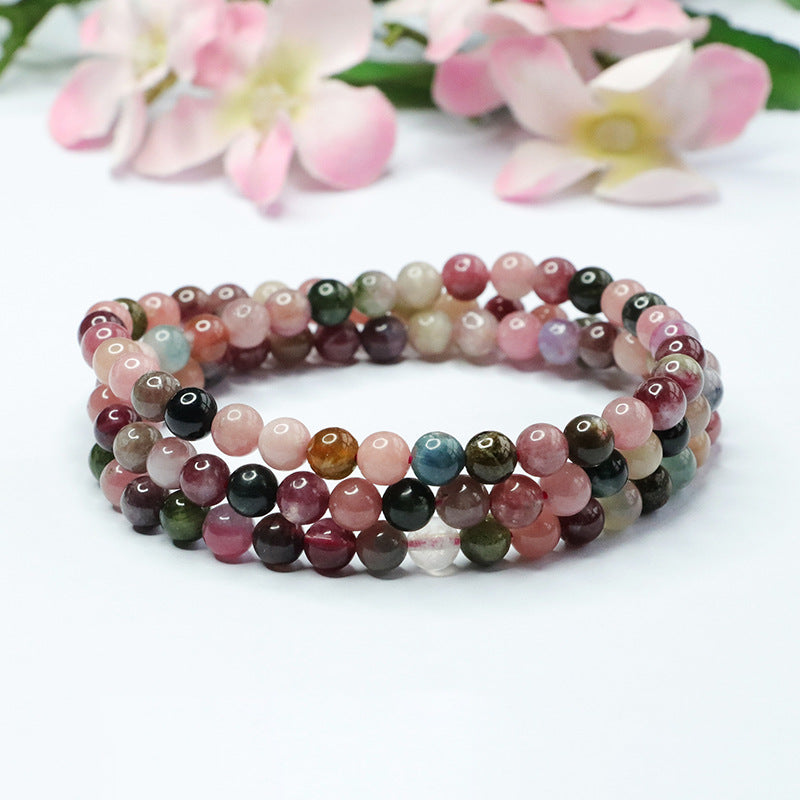 Natural Tourmaline Bracelet Candy Crystal Bracelet Colorful Jewelry CB3010910 