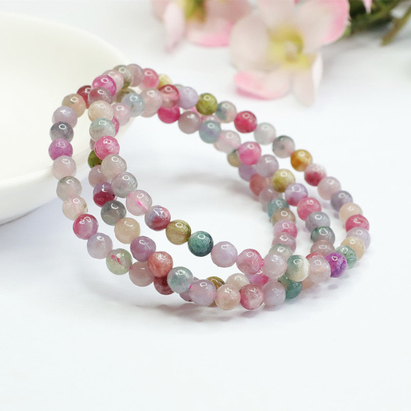 Natural Tourmaline Bracelet Candy Crystal Bracelet Colorful Jewelry CB2080607 