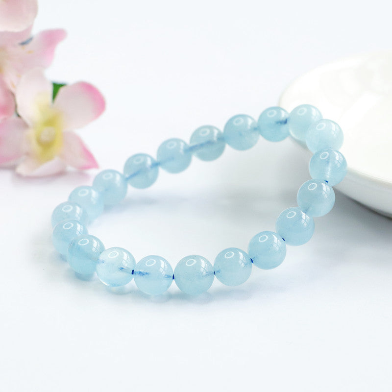 Natural aquamarine bracelet sky blue bracelet crystal color treasure CB2062503 