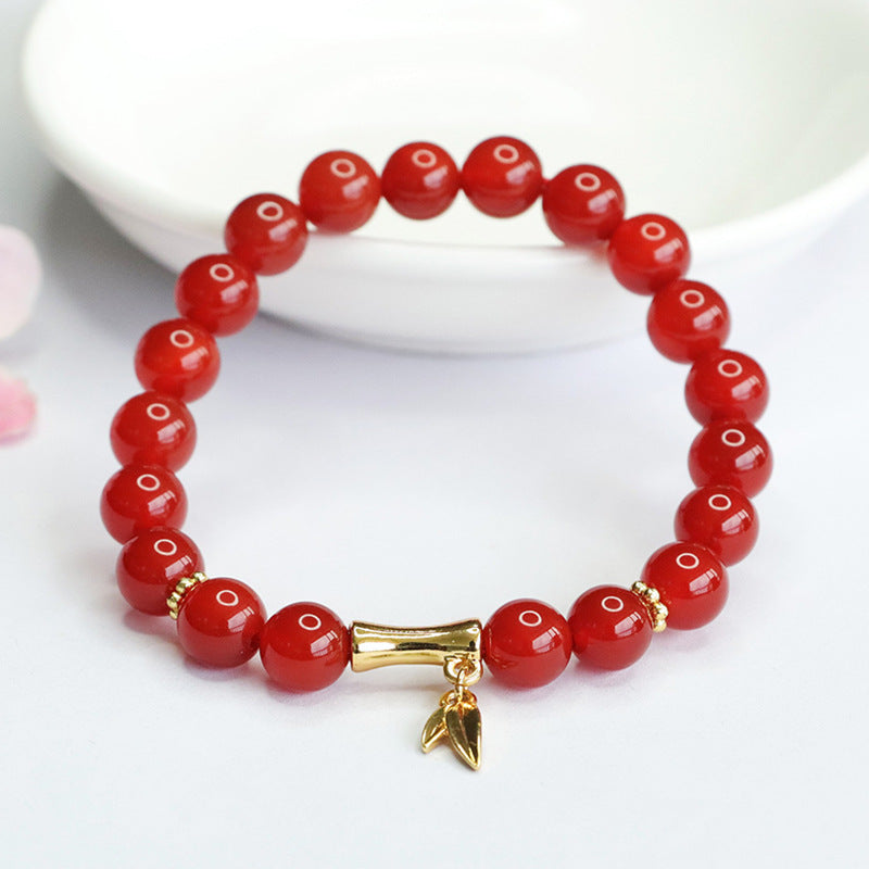 Natural red agate bracelet chalcedony knot high bracelet for women welfare MN4062303