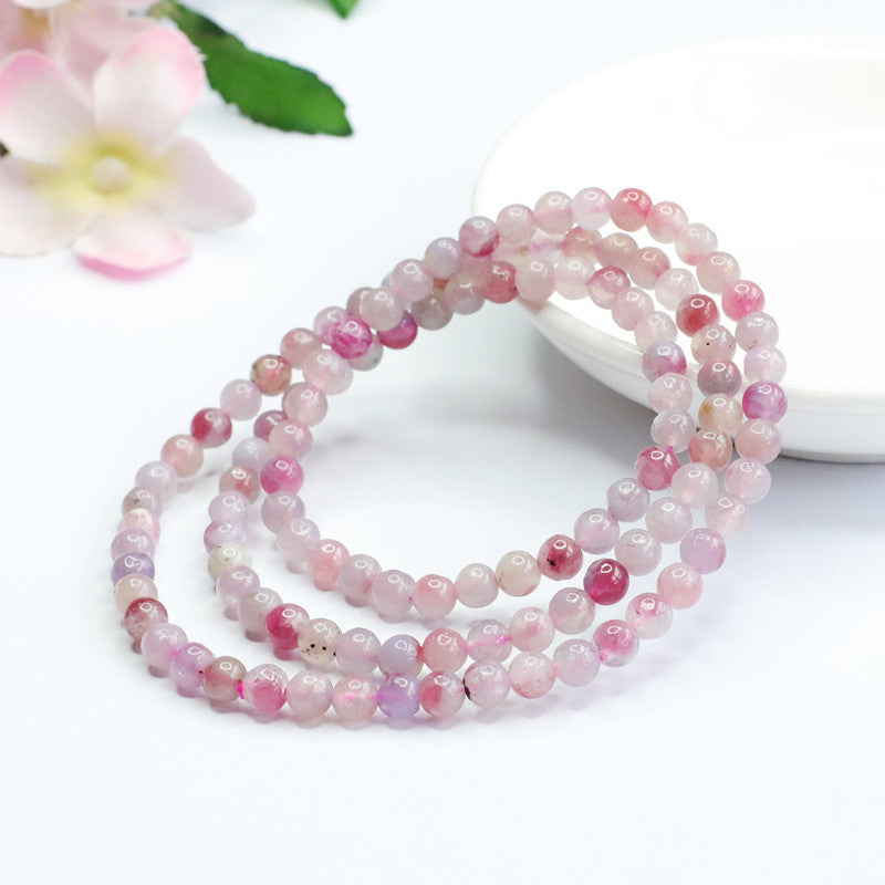 Natural rubellite bracelet crystal bracelet colorful treasure hand jewelry CB2080606 