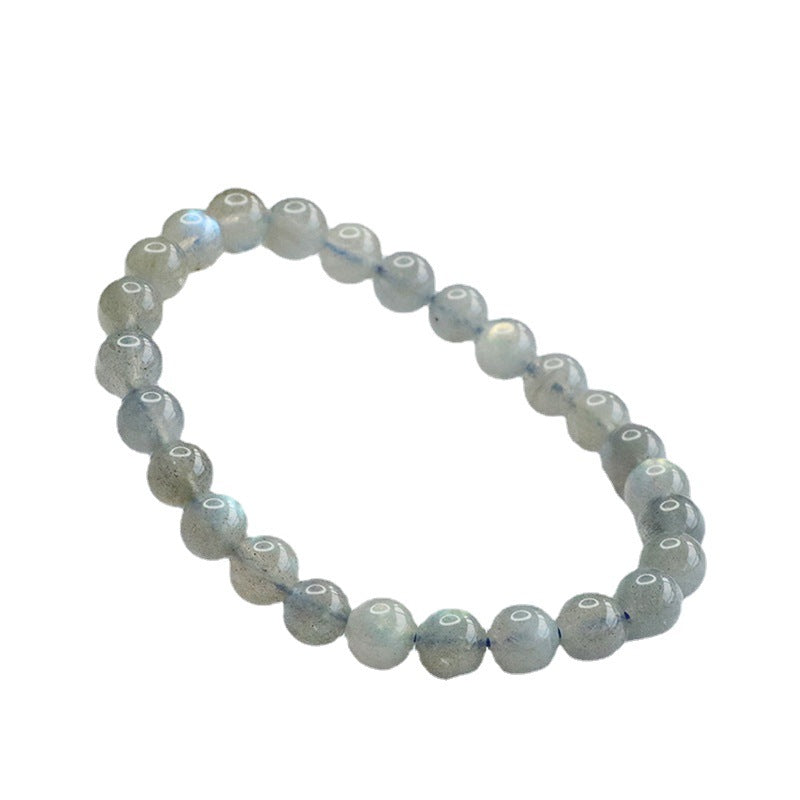 Natural Gray Moonlight Bracelet Labradorite Blue Moonlight Bracelet CB3021106 